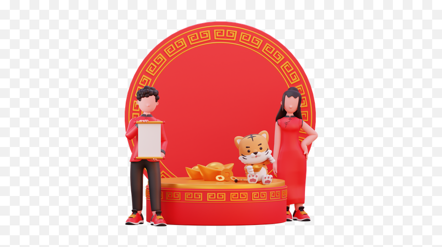Chinese New Year 3d Illustrations Designs Images Vectors Emoji,Red Letter Emoji Charac Ters