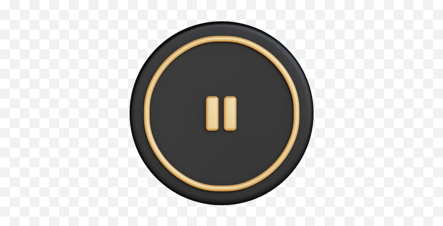 Premium Pause Button 3d Illustration Download In Png Obj Or Emoji,Paused Emoji