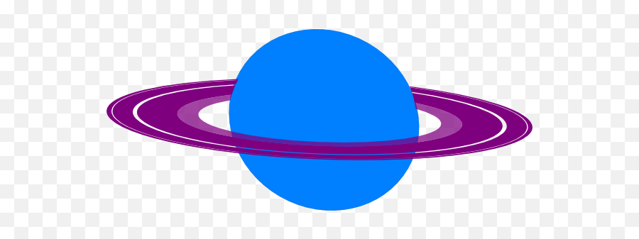 Saturn Planet Clipart Kid 2 - Clipartix Blue Planet Purple Rings Clipart Emoji,Saturn Emoji