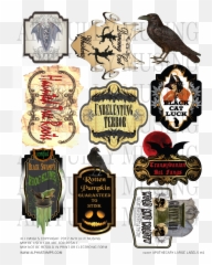 Label Clipart Apothecary Label Apothecary Transparent Free - Raven Emoji,Emoji Water Bottle Labels