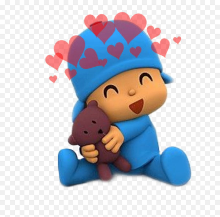 Pocoyo Osito Enamorado Sticker By Nrg736 - Fictional Character Emoji,Emoji De Enamorado