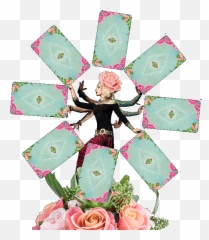 Qeinbox Cut Flower Svg - Transparent Tarot Card Gif Emoji,Venus Fly Trap Emoji