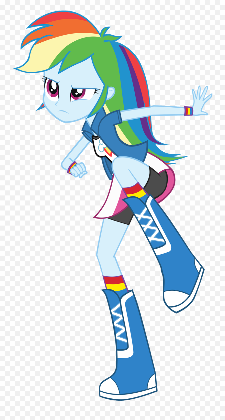 Rainbow Dash - Cia Dos Gifs Equestria Girls Rainbow Dash Emoji,Yoyo And Cici Emoticon