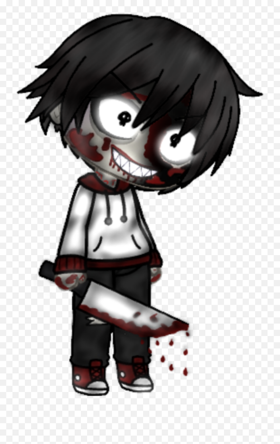 Jeff The Killer Sticker By Melanieacosta57 - Zombie Emoji,Jeff The Killer Emoji