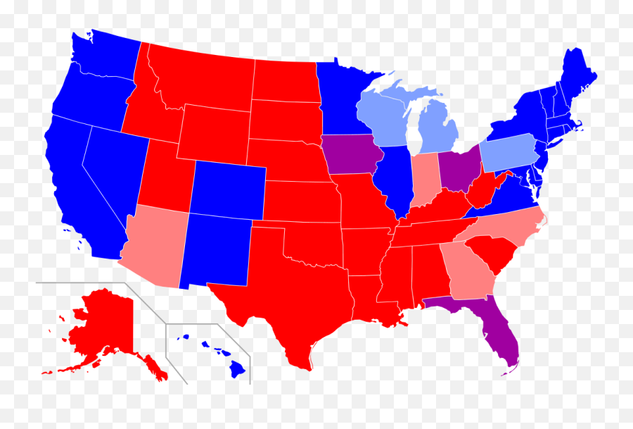 Red States And Blue States - Wikipedia Red And Blue States 2021 Emoji,Emotions Dance Studio Clearfield Utah