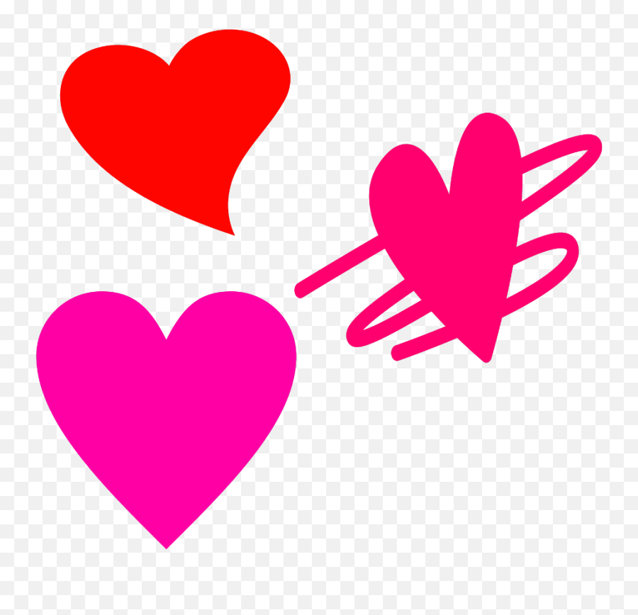 Heart Hearts 3 Three Love Redpink Hotpink - Love Miss You Love Boyfriend Emoji,Emoji Love Quotes