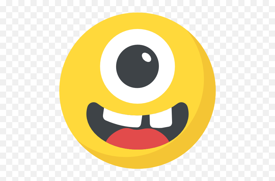 Cyclops - Emoji Ciclope,Straight Eye Emoji
