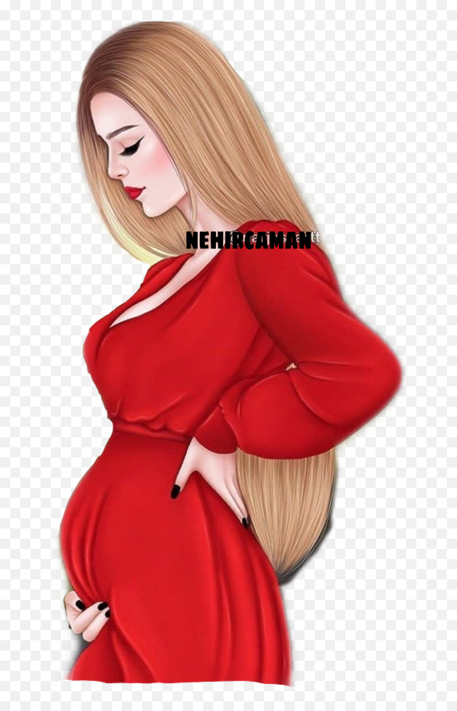 Pregnant Pregnantgril Sticker By Adaletnehircaman - Narjes Art Emoji,Emoji Resimleri
