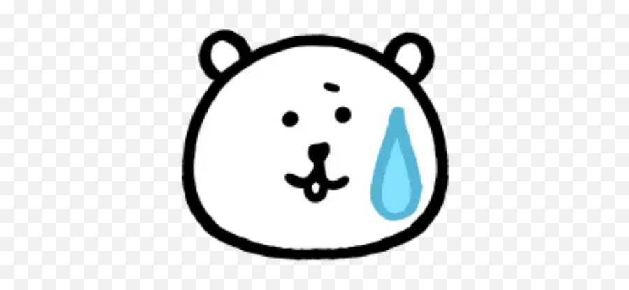 W Bear Emoji Whatsapp Stickers - Teddy Fresh Black And White,Emoji W