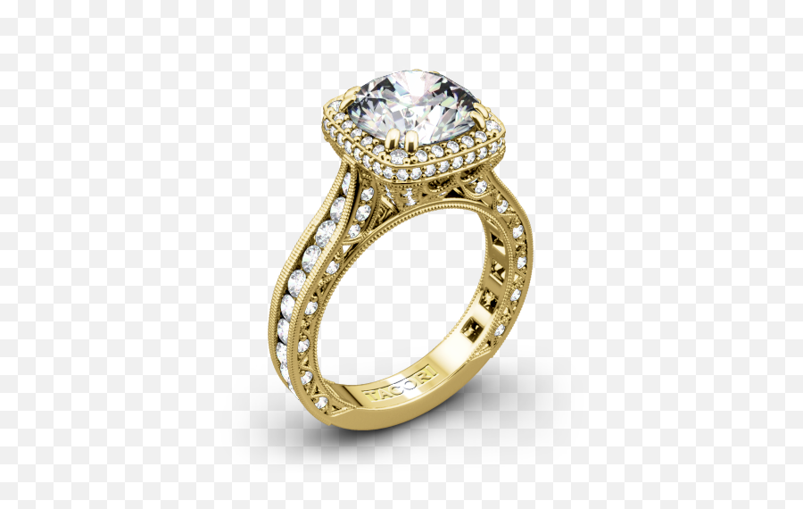 Tacori Royalt Cushion - Tacori Engagement Rings Emoji,Man Engagement Ring Woman Emoji