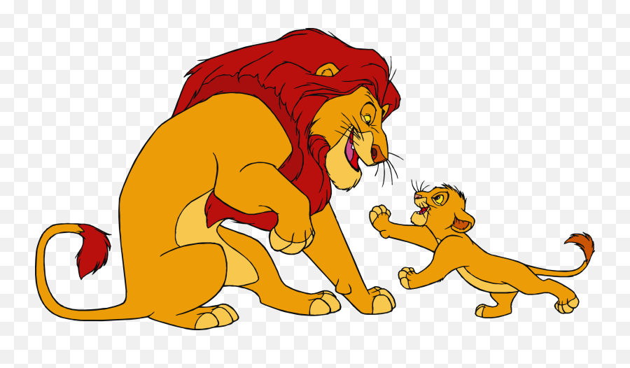 Mufasa Lion King And Simba Lion Cub - Lion King Mufasa And Simba Emoji,Lion King Emotions