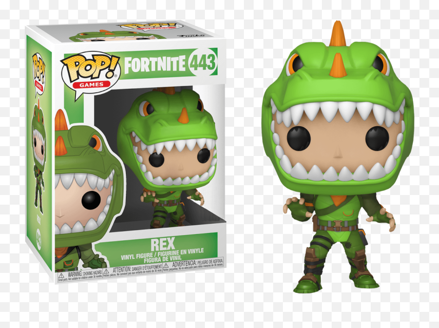 Funko Pop Games Fortnite Cuddle Team - Figurine Pop Fortnite Rex Emoji,Vinyl Toy + Change Emotions