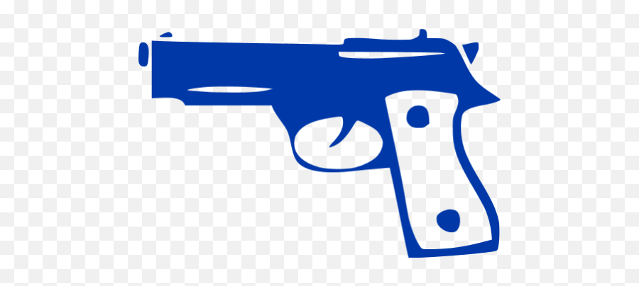 Royal Azure Blue Gun 4 Icon - Free Royal Azure Blue Gun Icons Gun Icon Png Pink Emoji,Emoticons Shooting A Pistol