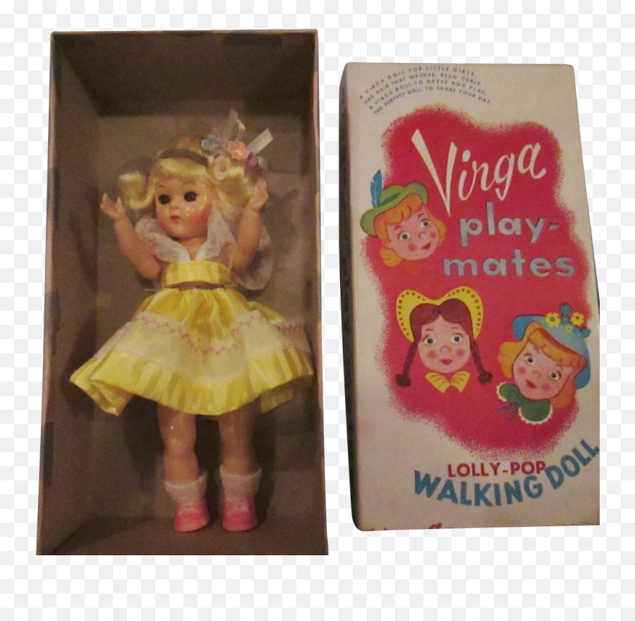 1950s Virga Walking Doll Mib Lolly Pop - Fictional Character Emoji,Emotions Mattel Doll