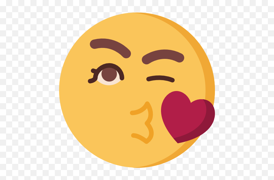 Free Icon Emoticon - Happy Emoji,Orange.heart Emoticon