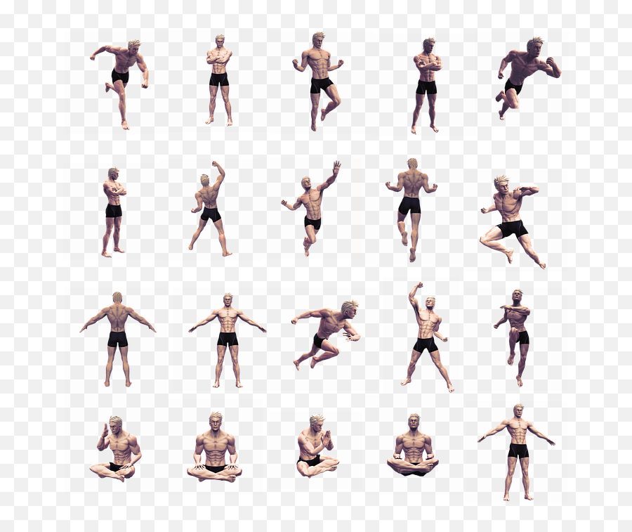 Drawing Fighting Poses Yoga Poses - Male Poses Drawing Emoji,Yoga Poses That Evoke Emotion