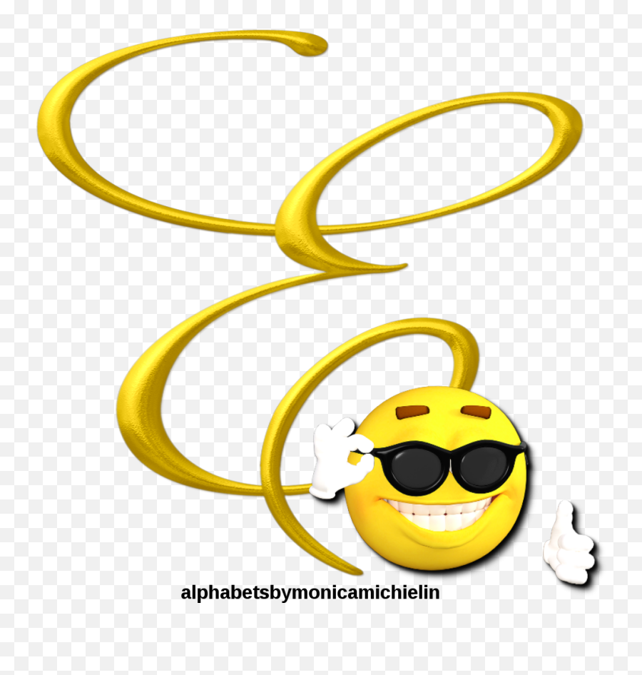 Yellow Smile Emoticon Emoji Alphabet Png - Alfabeto Outubro Rosa,Emoticon Facebook Foto Perfil