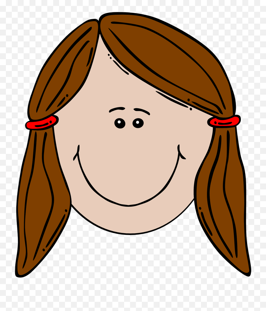 Pin - Clip Art Brown Hair Girl Emoji,Redhead Iphone Emoji