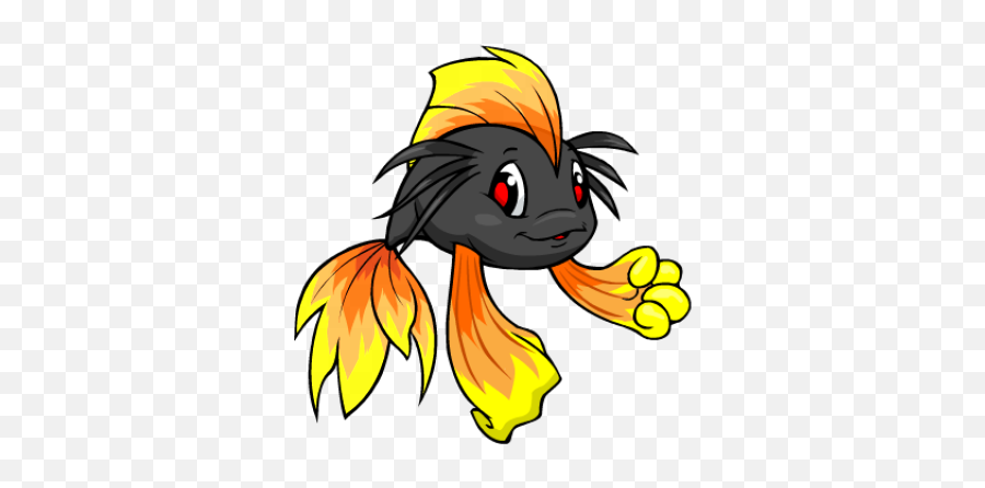 Fire Koi Rainbow Pool Neopets Wardrobe - Fictional Character Emoji,Fire Emotion Png