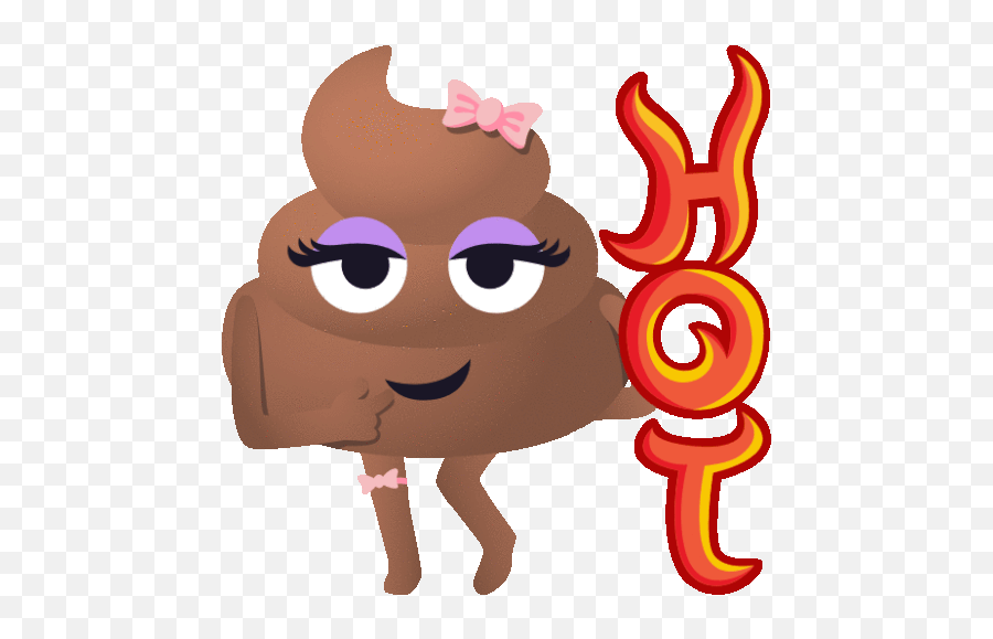 Hot Happy Poo Sticker - Hot Happy Poo Joypixels Discover Fictional Character Emoji,Cartoon Sexy Emojis