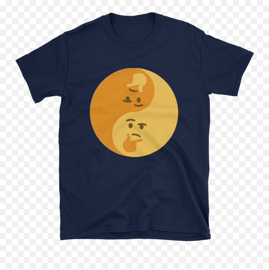 Thinking Face Emoji Yin - Yang Hmm Unisex Gildan 64000 T Lavarte Las Manos Rex T Shirt,Think Face Emoji