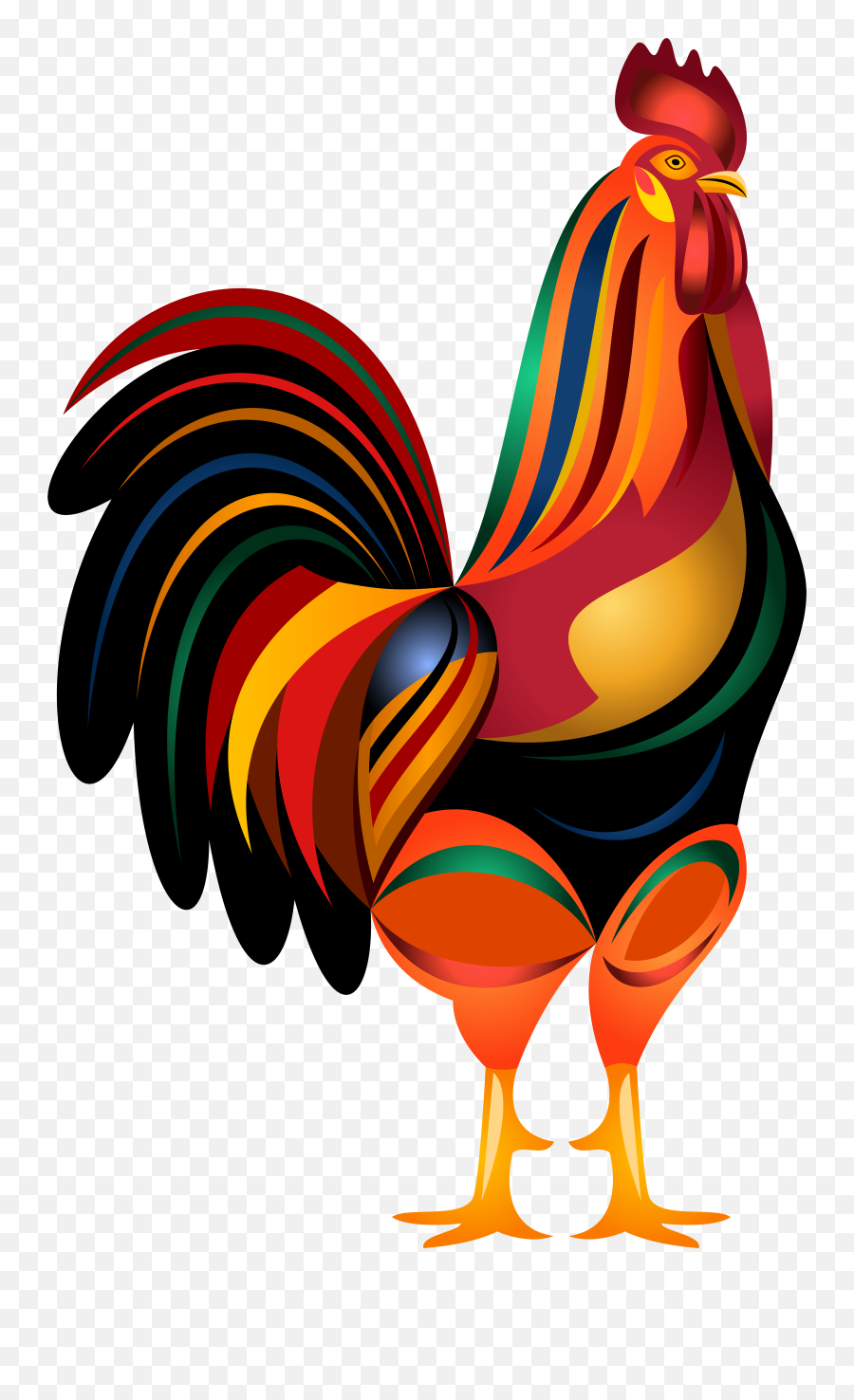 Rooster Transparent Clip Art Image - Clipartix Emoji,Rooster Emoji