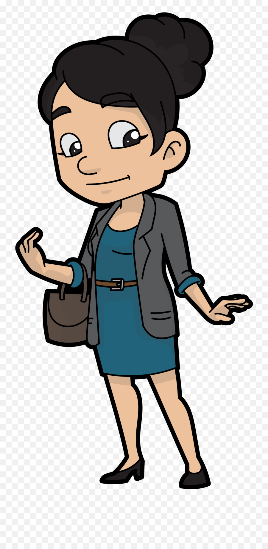 Filea Nice Cartoon Businesswomansvg - Wikimedia Commons Old Business Woman Cartoon Emoji,Black Girl Cartoon Facial Expression Emojis