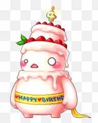 Cake Monster Png Transparent Png - Cake Monster Png Emoji,Birthday Cake Emoji Necklace