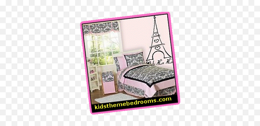 Paris Bedroom Decorating - Queen Size Emoji,Plaisir Vs Emotion Eiffel Tower