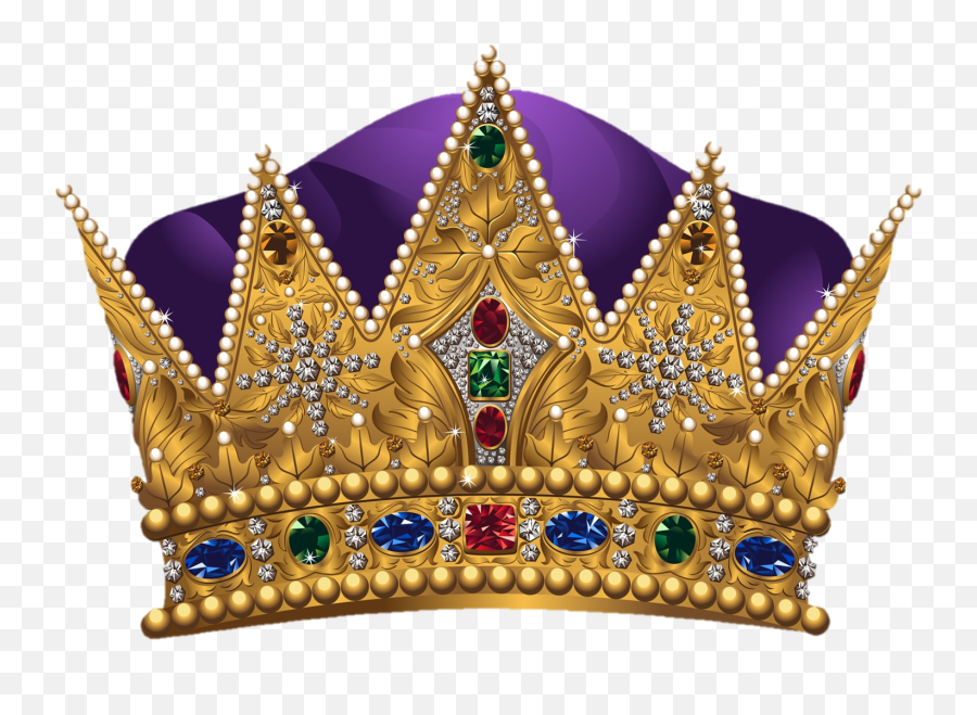 Queen Crown Transparent Background - Purple Gold Crown Png Emoji,Emoji Crown With Clear Background