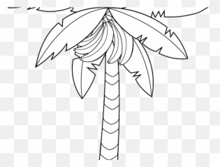 Download Hd Drawn Palm Tree Banana Tree - Vertical Emoji,Palm Tree Book Emoji