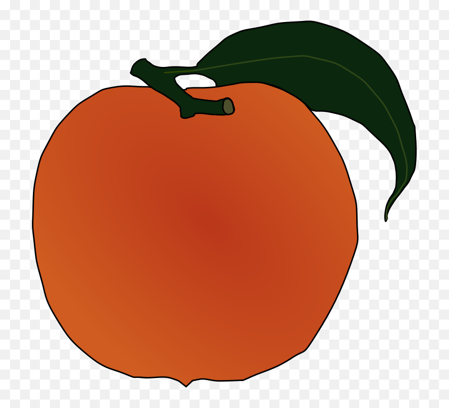 Free Clip Art Peach By Pwill Emoji,Apples Peach Emoji