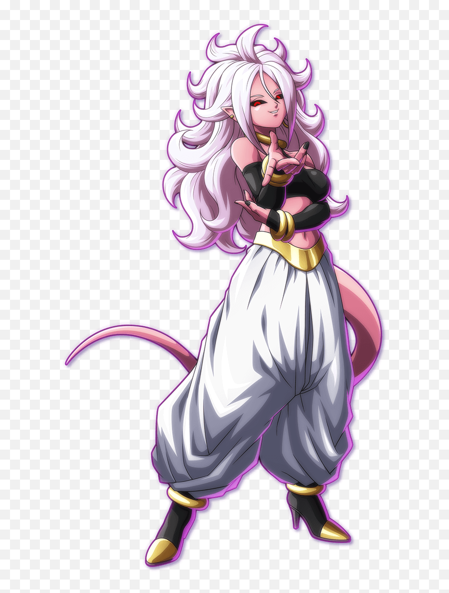 The New Dragon Ball Fighterz Character Androidmajin 21 Is - Dragon Ball Z Fighterz Android 21 Good Emoji,Viking Emoji Android