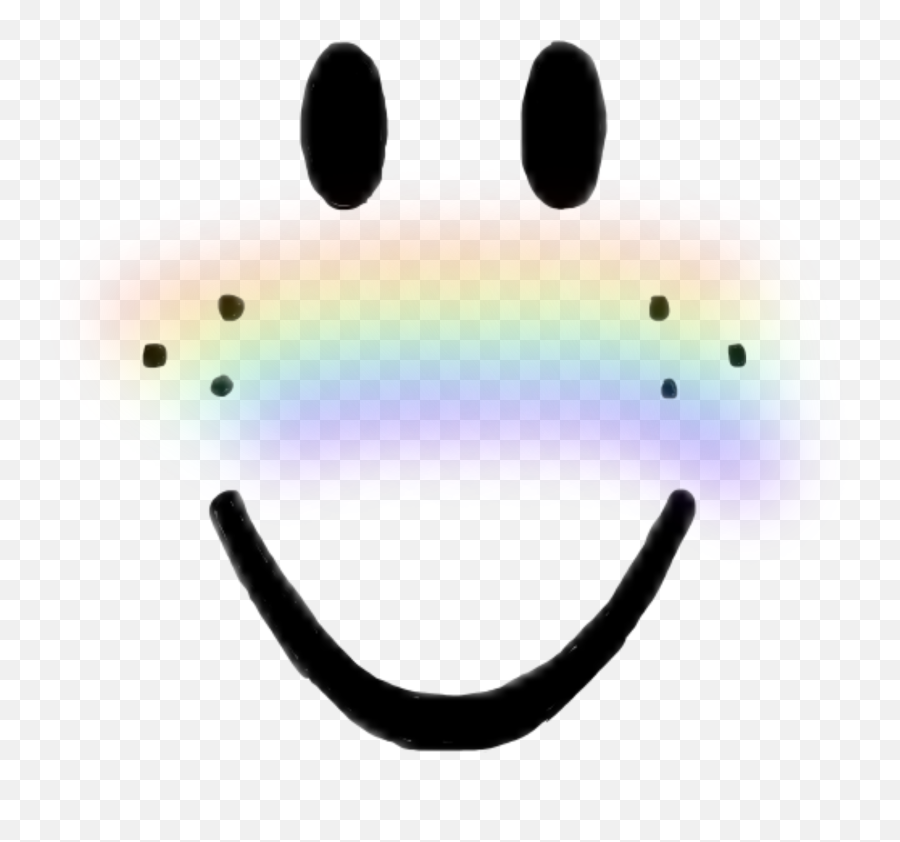 Blush Rainbow Cute Freckles Roblox - Dot Emoji,Blush Face Emoji
