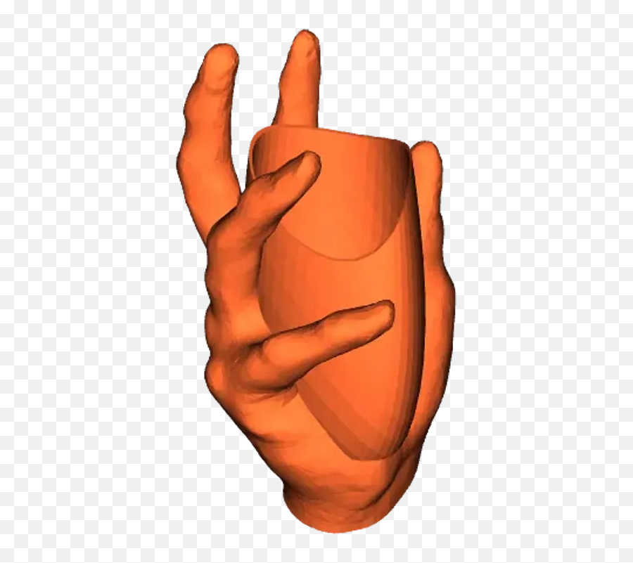 Human Hand Planter Pot By Fractaly Download Free Stl Model Emoji,Rock On Hand Sign Emoji
