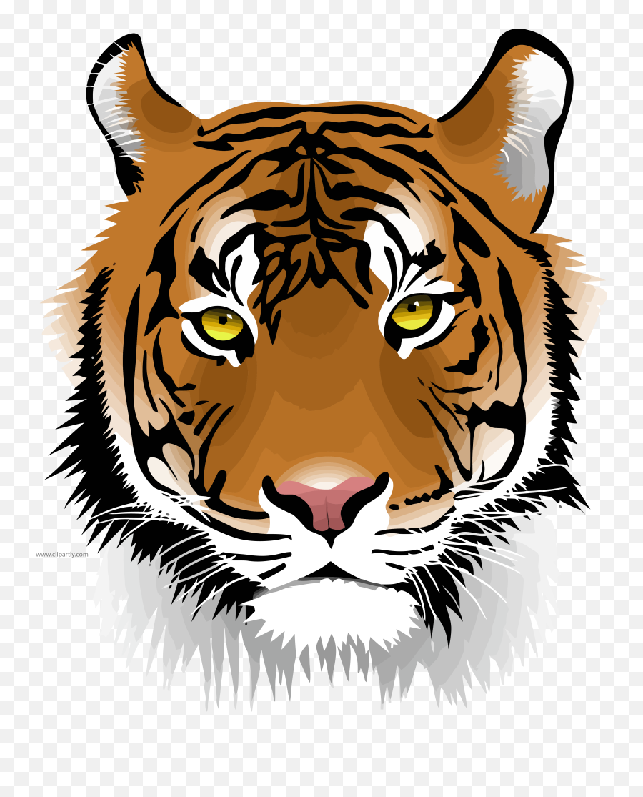 Tiger Wild Face Clipart Png Download - Cabeza De Tigre Png Emoji,Tiger Face Emoji