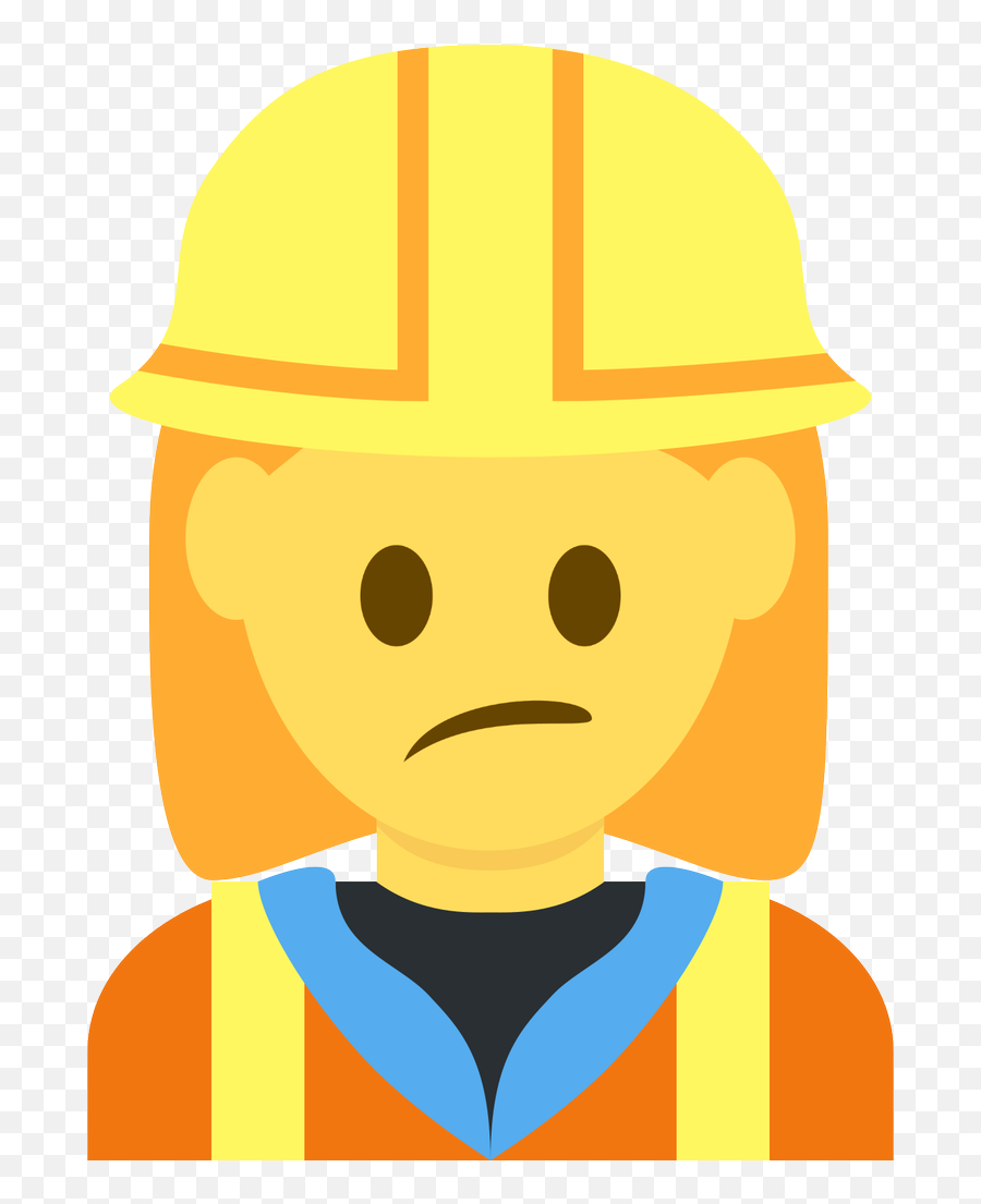 Woman Construction Worker Emoji - Emoji De Ingeniera,Hardhat Emoji