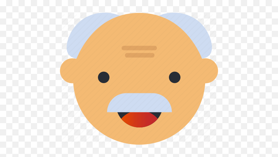Avatar Emoji Emoticons Emotion Face - Happy,Grandpa Emoji