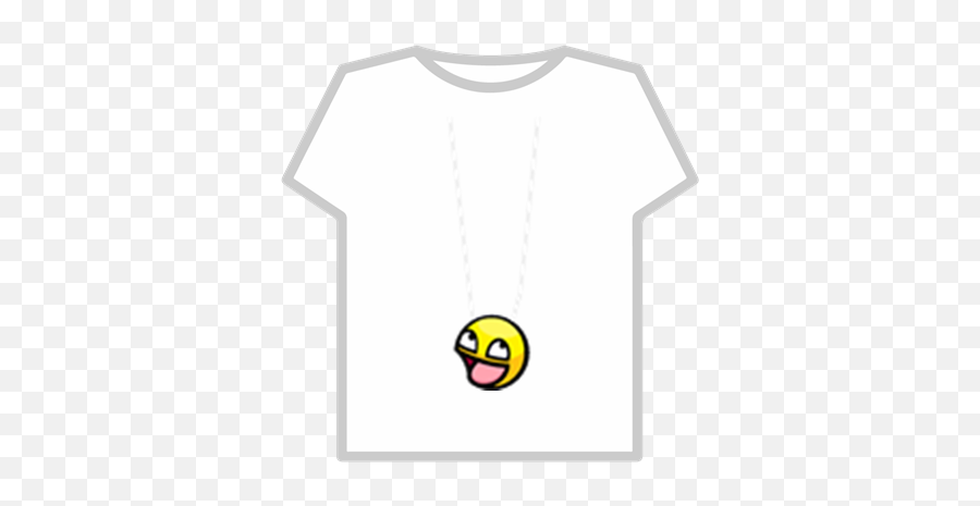 Epic Face Necklace - Short Sleeve Emoji,Emoticon Necklace