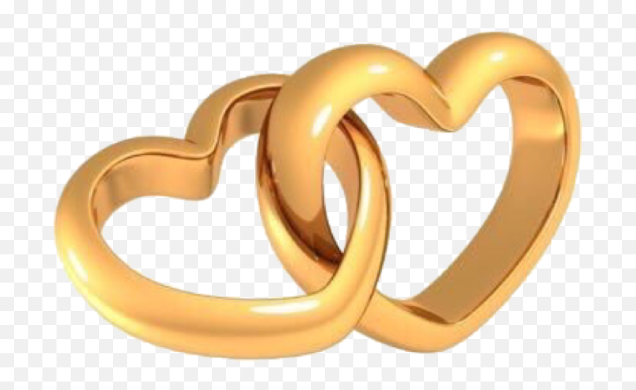 Hearts Love Gold Rings Cute Soft Sticker By - Solid Emoji,Solid Heart Emoji