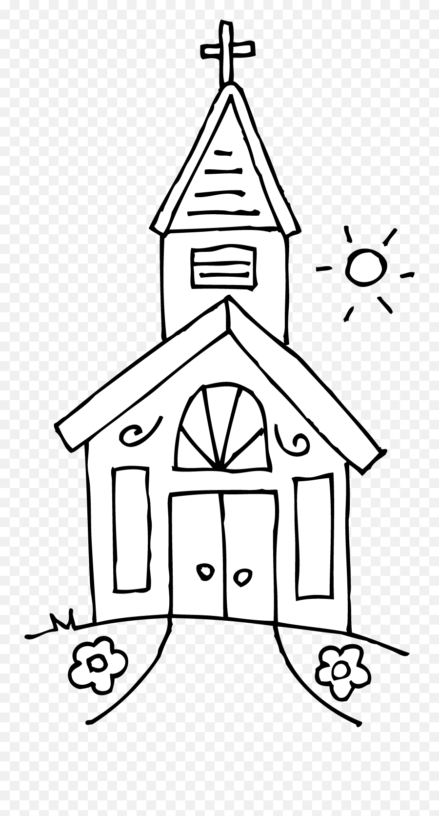 Small Church Clip Art Dromgfd Top - Clip Art Black And White Church Emoji,Church Calendar Emoji