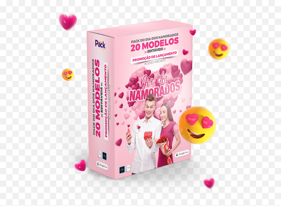 Pack Dia Dos Namorados - 20 Modelos Editáveis Em Photoshop Happy Emoji,Emoticon De Duvida