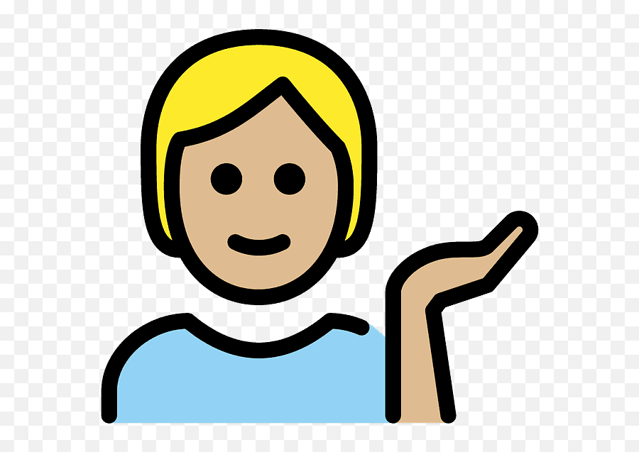 Person Tipping Hand Emoji Clipart - Tipping Hand,Persona Emojis
