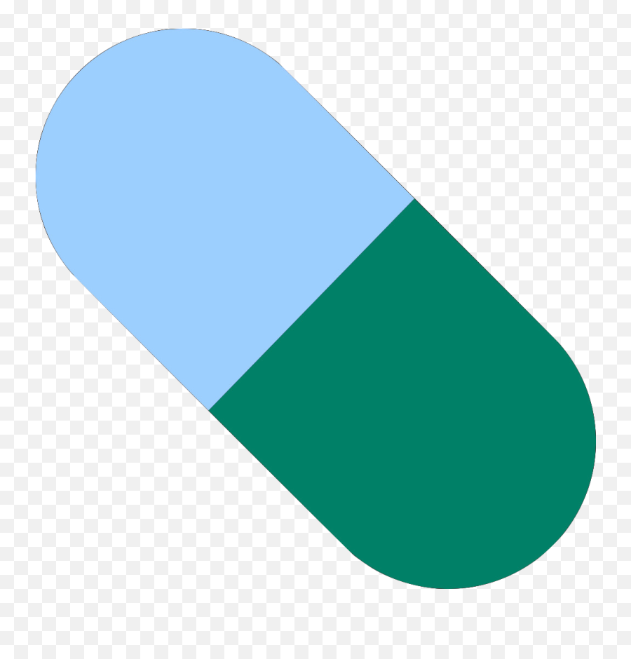 Solid Emoji,Blue Pill Emoji