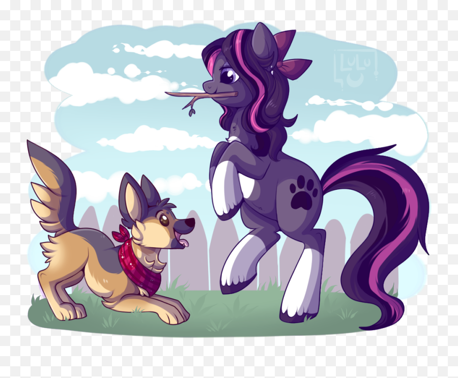 1810386 - Artistlulubell Dog Earth Pony Female Fetch Baby German Shepherd Oc Emoji,How To Tell German Shepherds Emotions By Their Ears