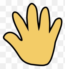 Hand Waving Emoji Round Green Public - Tan Hand Clipart,Hand Wave Emoji