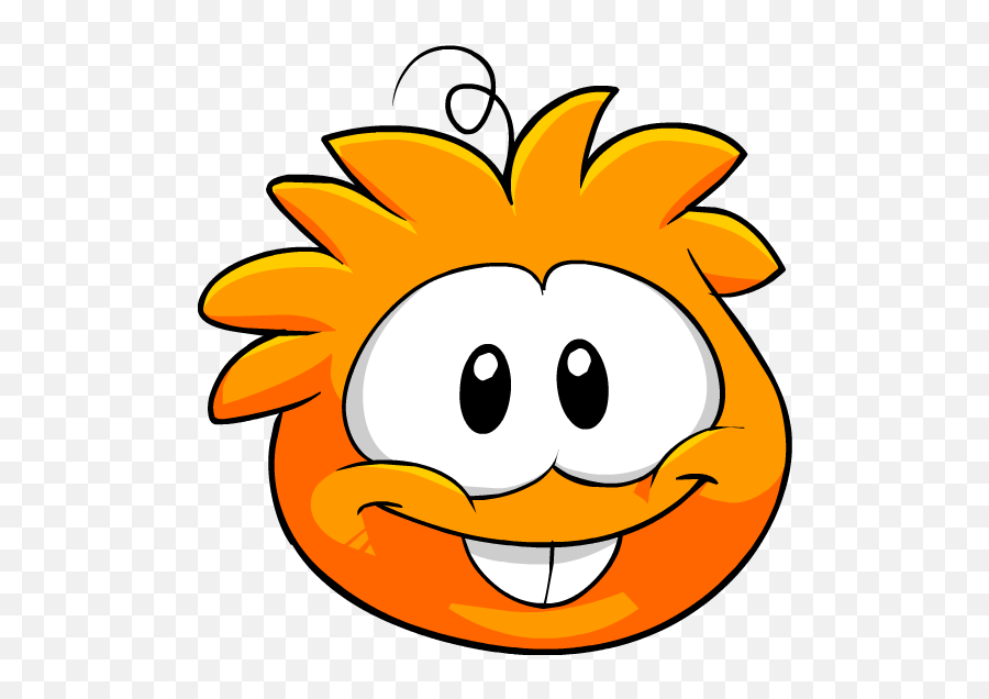 Orange Puffle - Club Penguin Orange Puffle Emoji,Emoticon Estatua Belalcazar