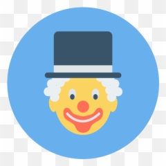 Clown - Free Birthday And Party Icons Happy Emoji,Facebook Party Hat Emoticon