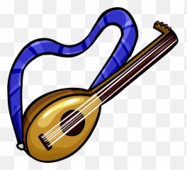 Instrument Clipart Music Club - Lute Club Penguin Png Club Penguin Lute Emoji,Instrument Emoji
