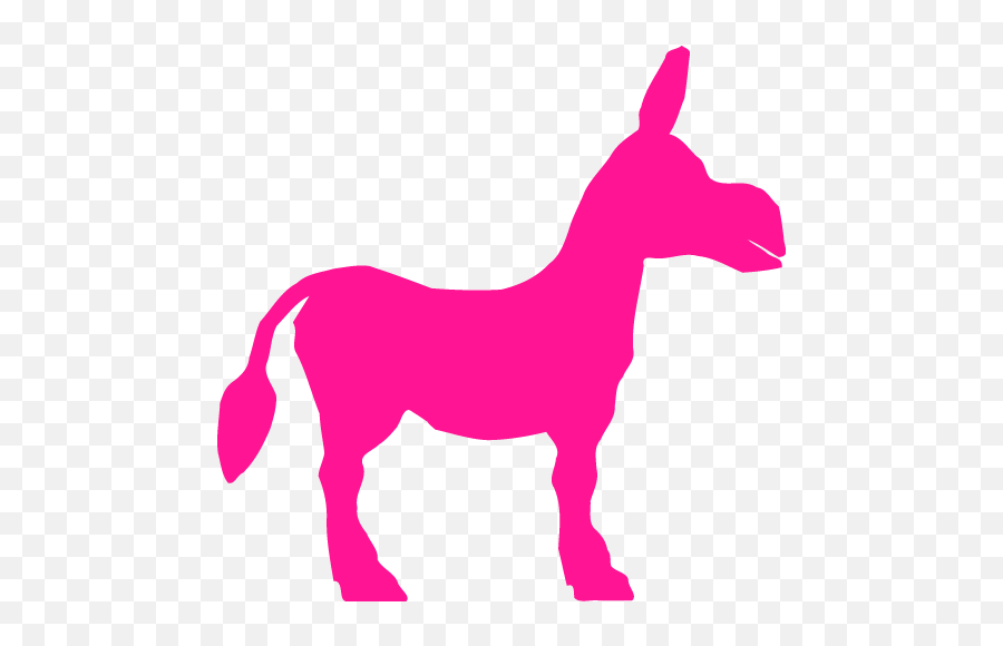 Deep Pink Donkey Icon - Transparent Donkey Icon Emoji,Donkey Emoticon For Facebook